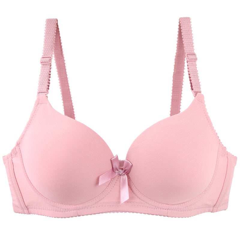 Factory Direct Sales European and American Foreign Trade Sexy Underwear Solid Color Glossy One-Piece Seamless Bra Large Size Women's Bra Explosion