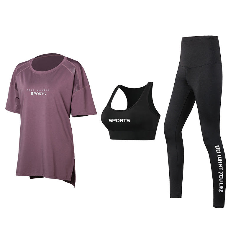 Sports suit Women's Yoga Fitness Clothes Running Gym Summer Breathable plus size chubby girl Belly Covering Slim Loose