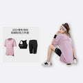 Sports suit Women's Yoga Fitness Clothes Running Gym Summer Breathable plus size chubby girl Belly Covering Slim Loose