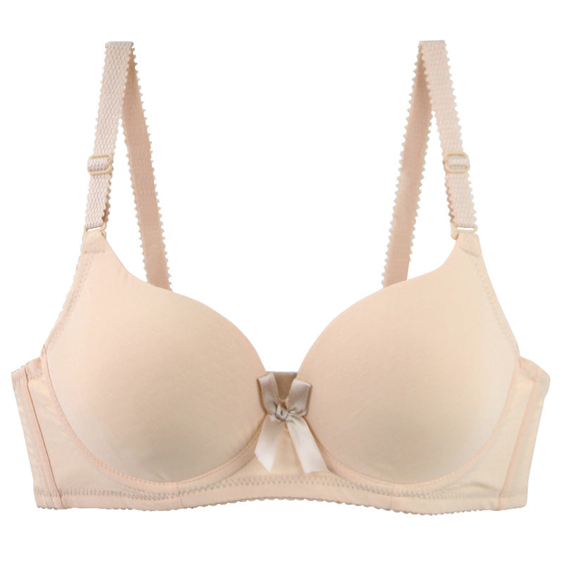 Factory Direct Sales European and American Foreign Trade Sexy Underwear Solid Color Glossy One-Piece Seamless Bra Large Size Women's Bra Explosion