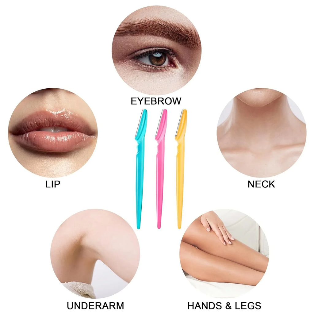 Eyebrow Trimmer Makeup Beauty Tools Safe Eye Brow Razor Face Body Hair Removal Shaver Blades Woman Eyebrows Shaping Knife