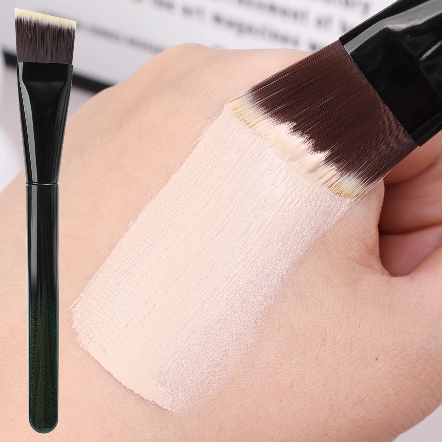 Ultra-Thin Liquid Foundation Brush Professionnal Blade Contour Cream Makeups Tools Soft Flat Beauty Cosmetics Brushes
