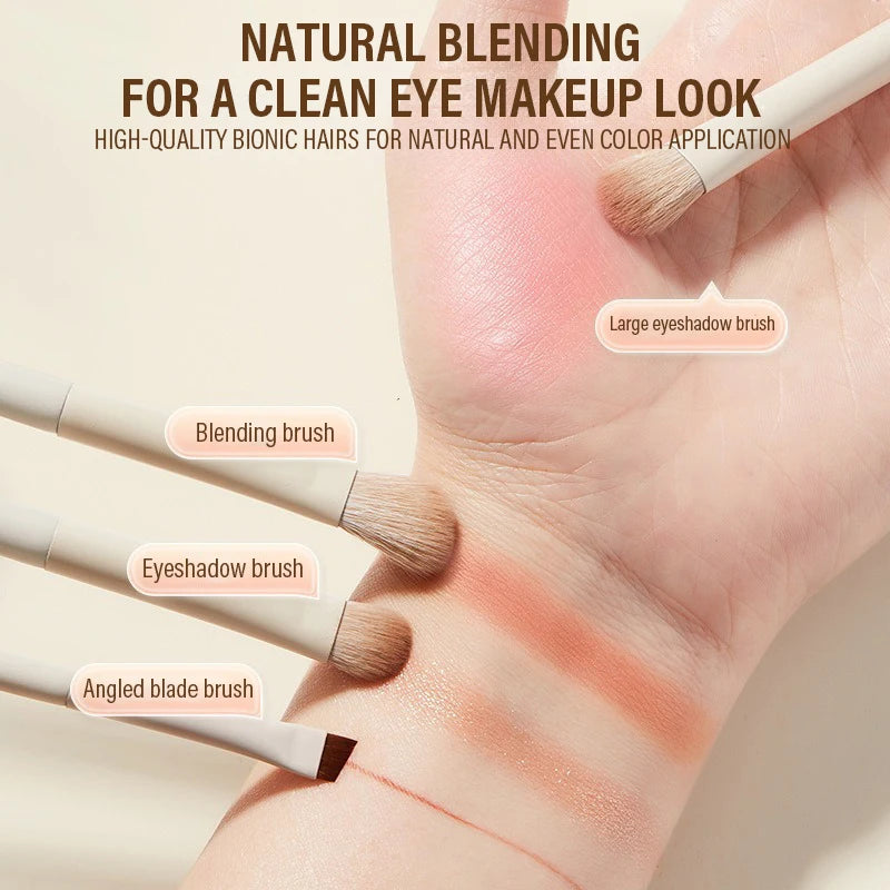 5/7/10/12pcs Professional Makeup Brushes Tools Set White Eyeshadow Eyeliner Foundation Brush Women Facial Beauty Cosmetic Tool