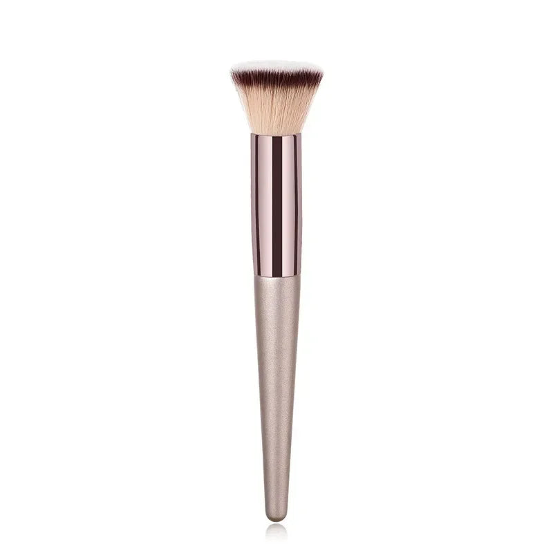Soft Champagne Makeup Brushes for Women Cosmetic Foundation Powder Blush Eyeshadow Kabuki Blending Make Up Brush Beauty Tools