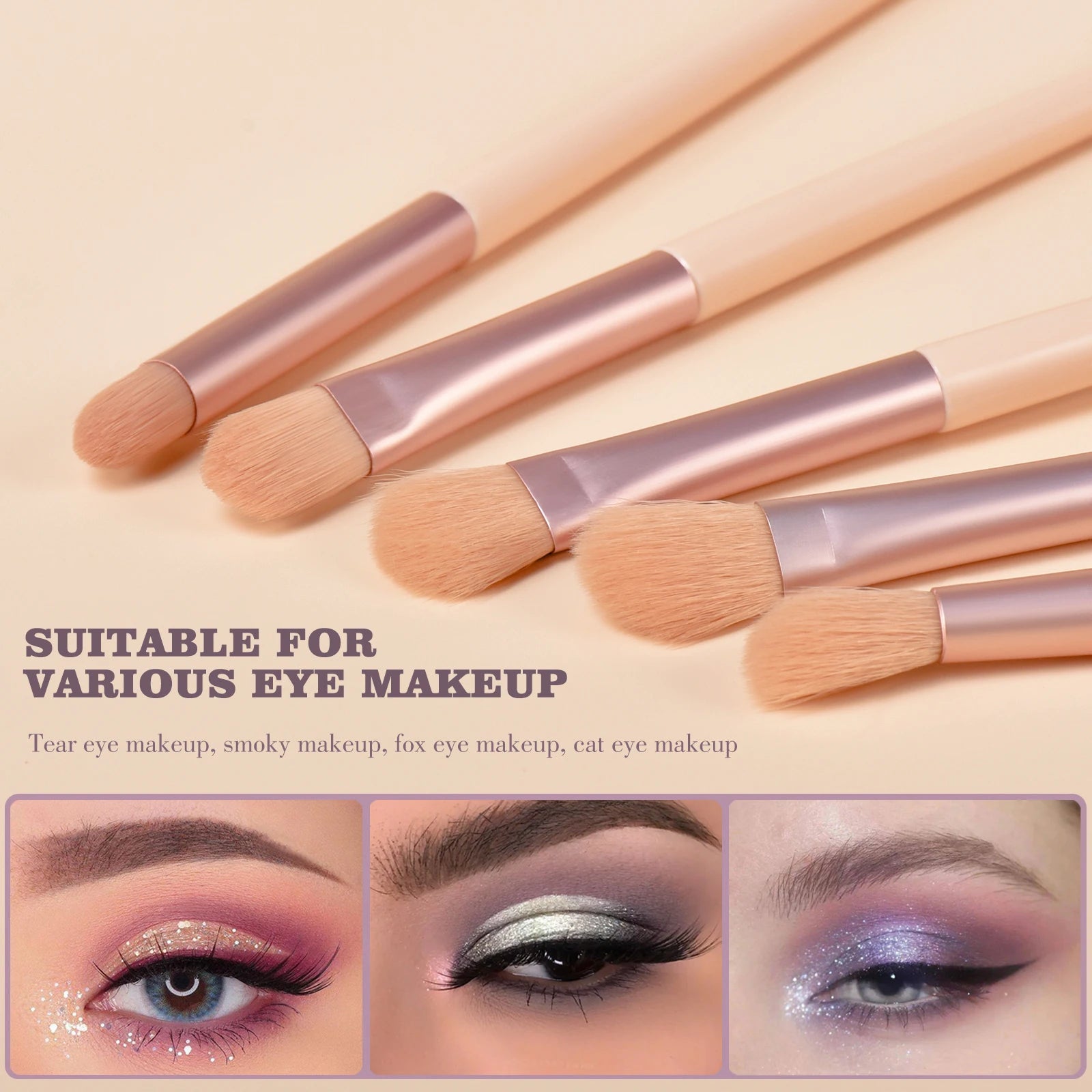 makeup brush set, including foundation, contouring, eyeshadow, eyeliner, eyebrow brush and other makeup tools