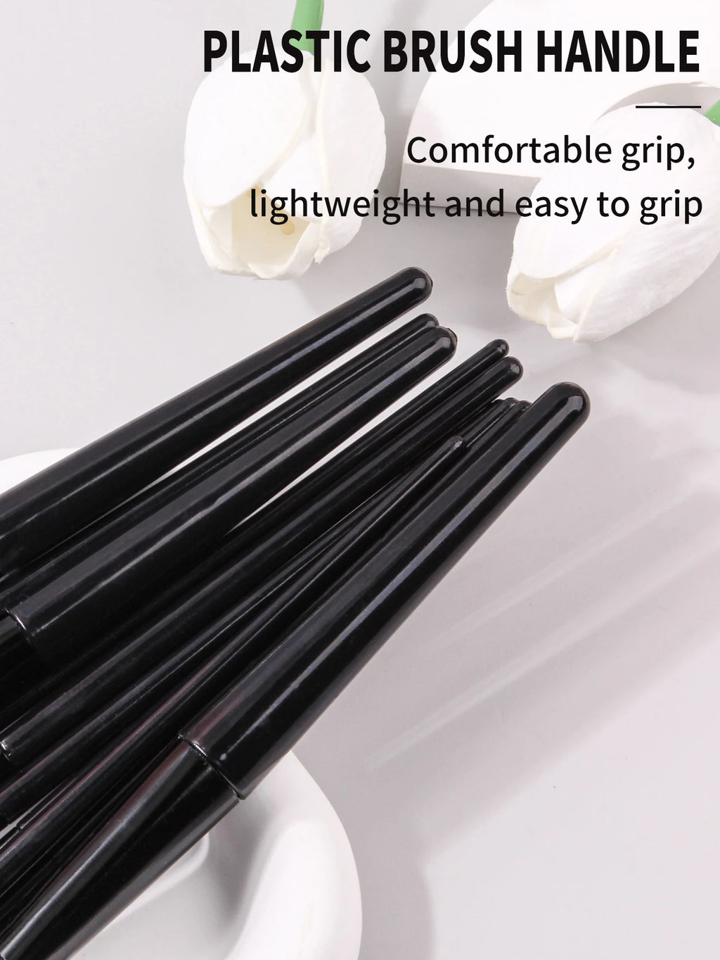 High-quality 10-piece Soft Bristle Black Makeup Brush Set, Foundation/Blush/Eyeshadow Brushes, Daily Beauty Tools for Beginners