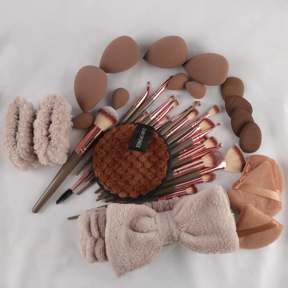 56pcs All-In-One Beauty Tools Set Complete Facial Care Makeup Kit Application Removal Use Home Professional Makeup Station