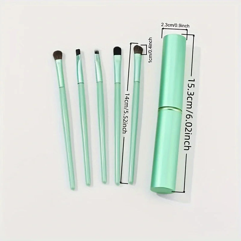5pcs Eye Brush Set Blush Eyeshadow Brushes Delicate Soft Tools Foundation Blush Blending Beauty Makeup Brush Sets