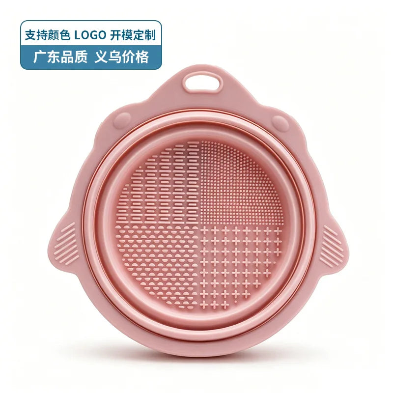 Makeup Brush Cleaner Bowl Set Gentle Clean No Hurt Bristles Wet Dry Powder Puff Cleaning Beauty Tools