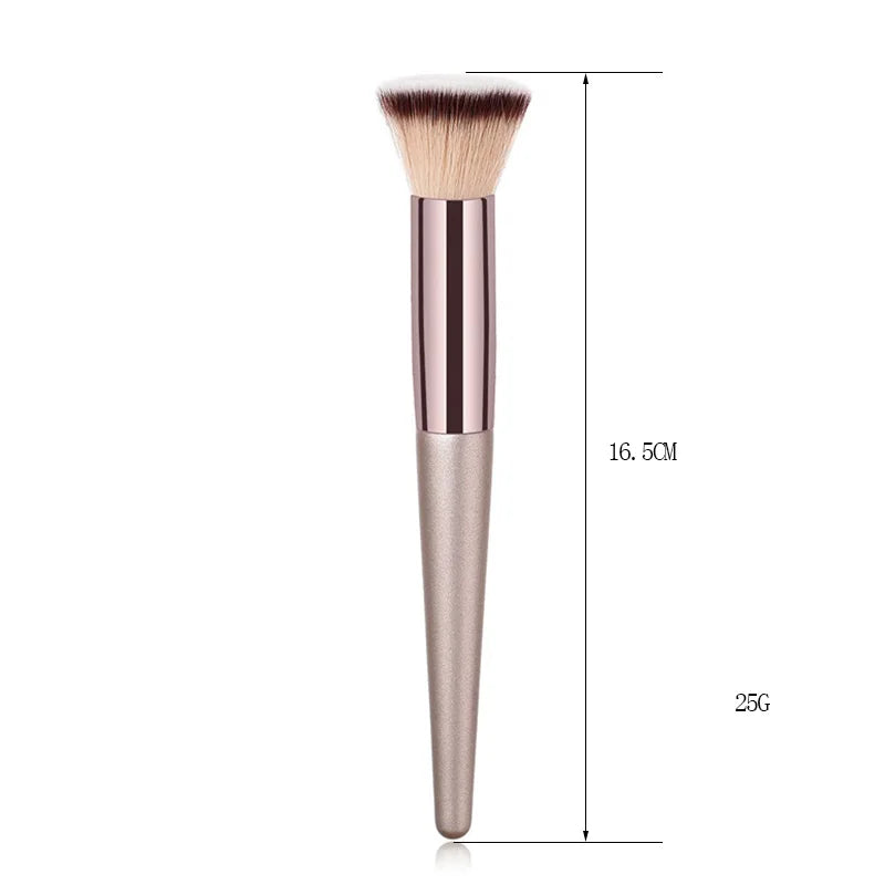 Soft Champagne Makeup Brushes for Women Cosmetic Foundation Powder Blush Eyeshadow Kabuki Blending Make Up Brush Beauty Tools