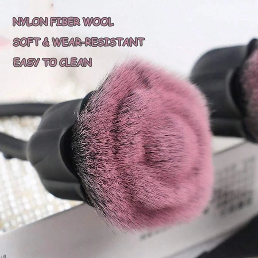 beauty Flower Nail Brush For Manicure Rose Nail Art Brush Nail Accessories Tools Dust Cleaning Brushes