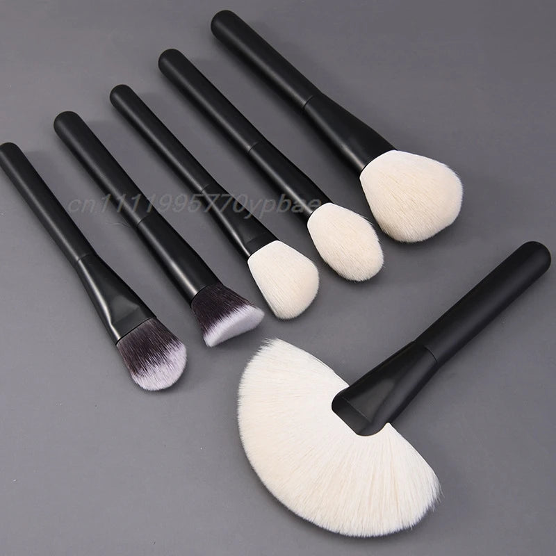 Makeup Brush Set - 12/18Pcs Natural Hair Foundation Eyeshadow Blending Brush Professional Eco-Friendly Beauty Tools