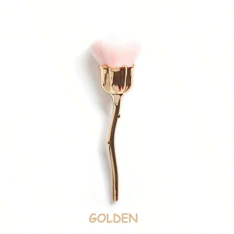beauty Flower Nail Brush For Manicure Rose Nail Art Brush Nail Accessories Tools Dust Cleaning Brushes