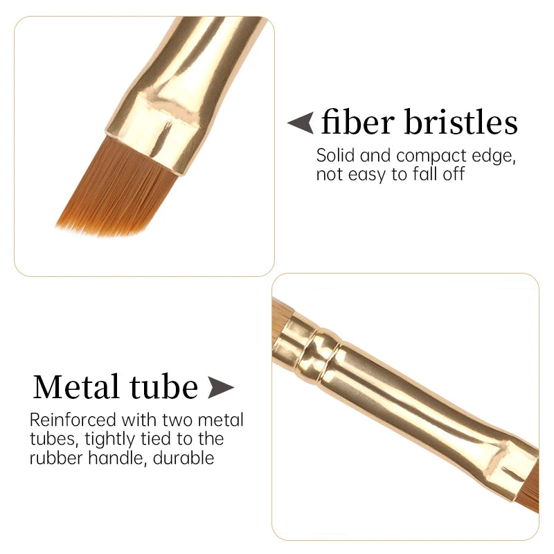 5 Pcs Eyeshadow Makeup Brushes Professional Double Ended Eyebrow Brush Comb For Women Cosmetic Beauty Make Up Tools