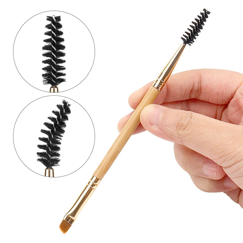 5 Pcs Eyeshadow Makeup Brushes Professional Double Ended Eyebrow Brush Comb For Women Cosmetic Beauty Make Up Tools
