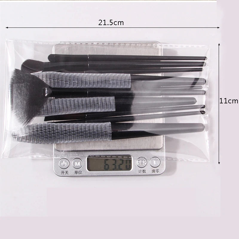 High-quality 10-piece Soft Bristle Black Makeup Brush Set, Foundation/Blush/Eyeshadow Brushes, Daily Beauty Tools for Beginners