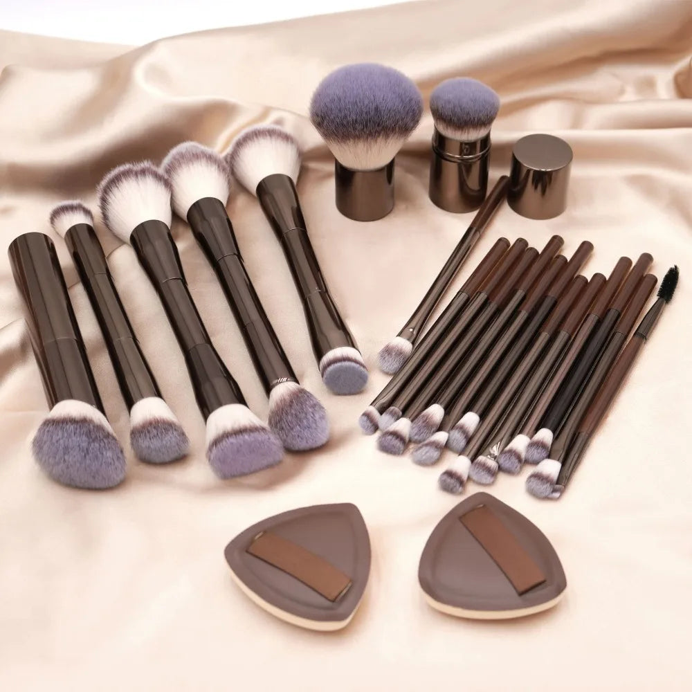 20-piece Makeup Brush Set Foundation Concealer Powder Eyeshadow Blush Brush Mushroom Head Blending Face Beauty Makeup Tools
