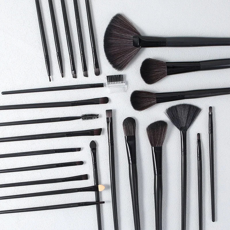 Full Makeup Brushes Set for Beginners Pros Soft Synthetic Powder Blush Contour Eyeshadow Brow Tools with Storage Bag Beauty Kit