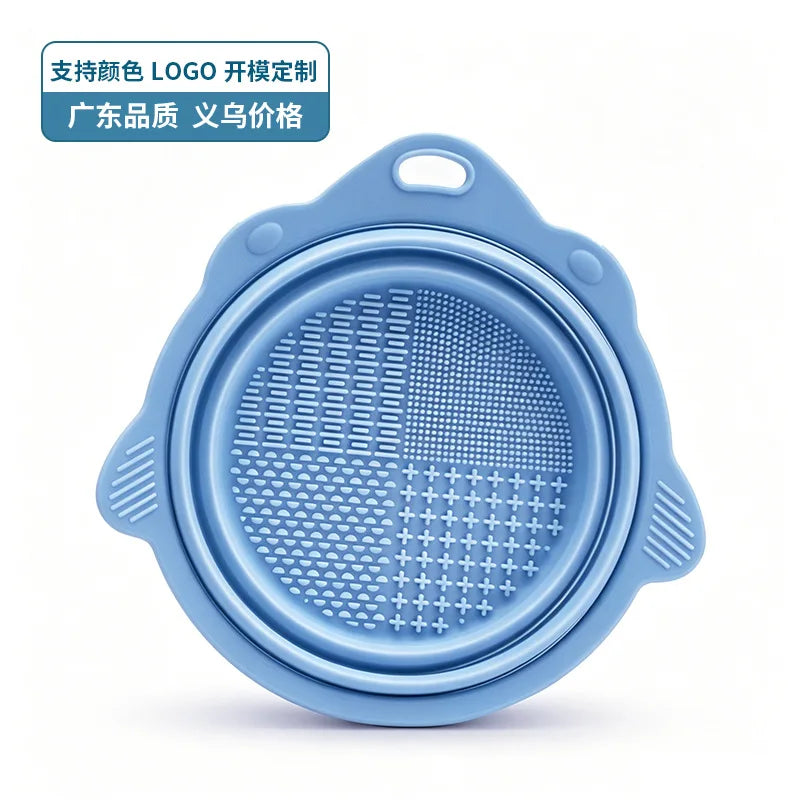 Makeup Brush Cleaner Bowl Set Gentle Clean No Hurt Bristles Wet Dry Powder Puff Cleaning Beauty Tools