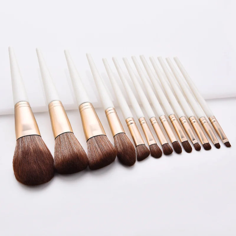 13 Pcs Makeup Brushes Set Eye Shadow Foundation Women Cosmetic Brush Eyeshadow Blush Powder Blending Beauty Soft Make Up Tools