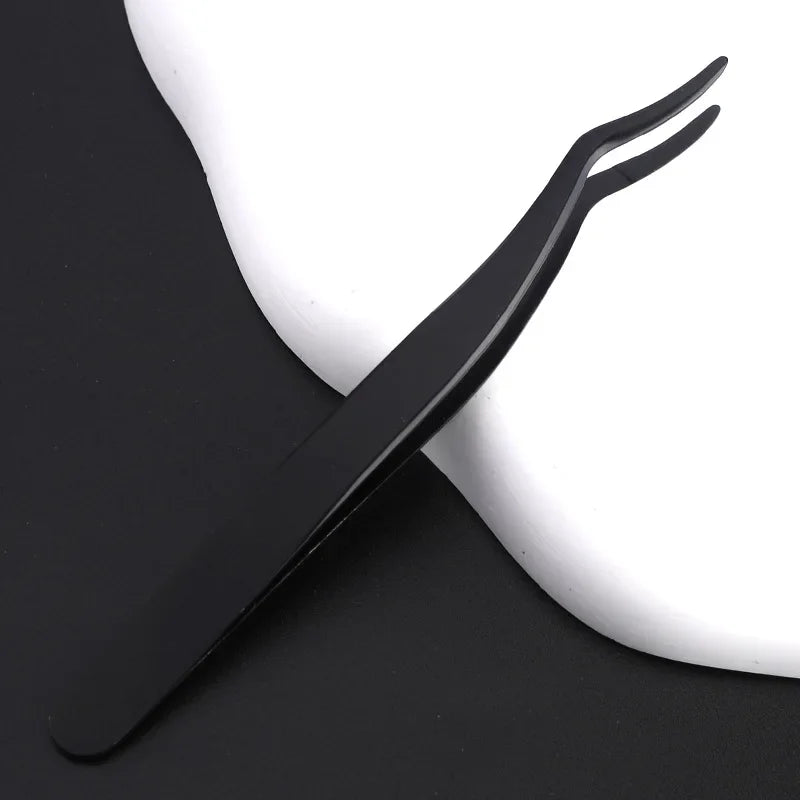 Eyelash Curler Beauty Tools Stainless Steel False Eyelash Aids False Eyelash Tweezers  eyelash tweezers   makeup tools