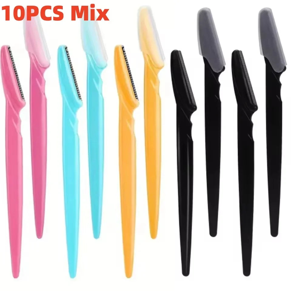 Eyebrow Trimmer Makeup Beauty Tools Safe Eye Brow Razor Face Body Hair Removal Shaver Blades Woman Eyebrows Shaping Knife