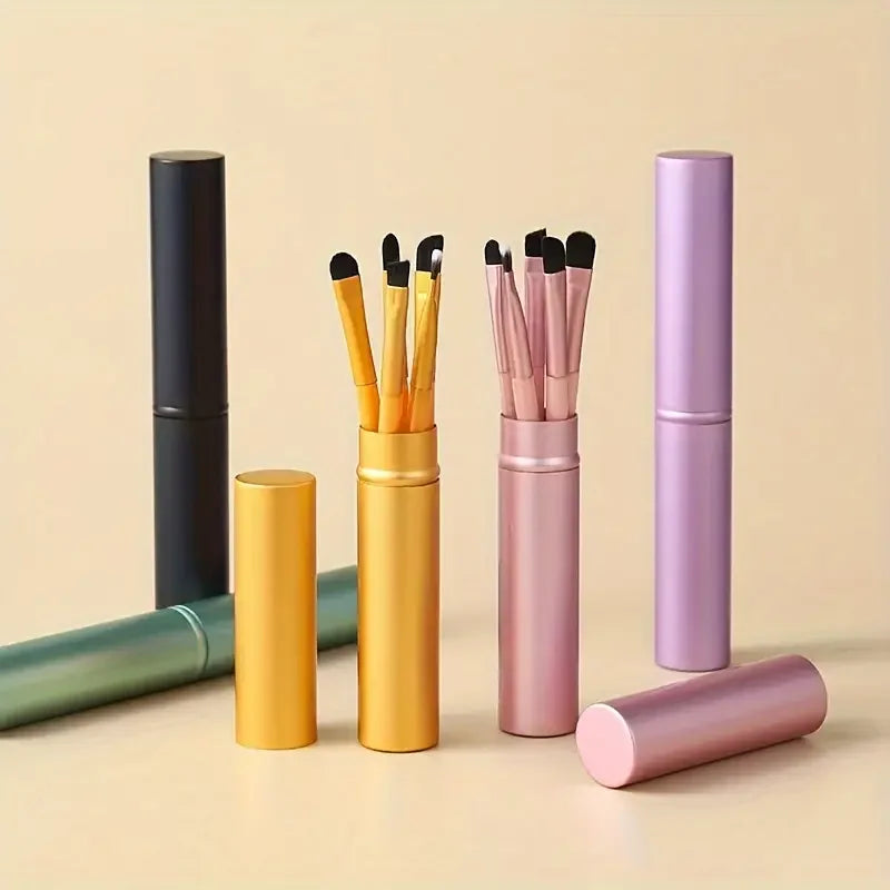 5pcs Eye Brush Set Blush Eyeshadow Brushes Delicate Soft Tools Foundation Blush Blending Beauty Makeup Brush Sets