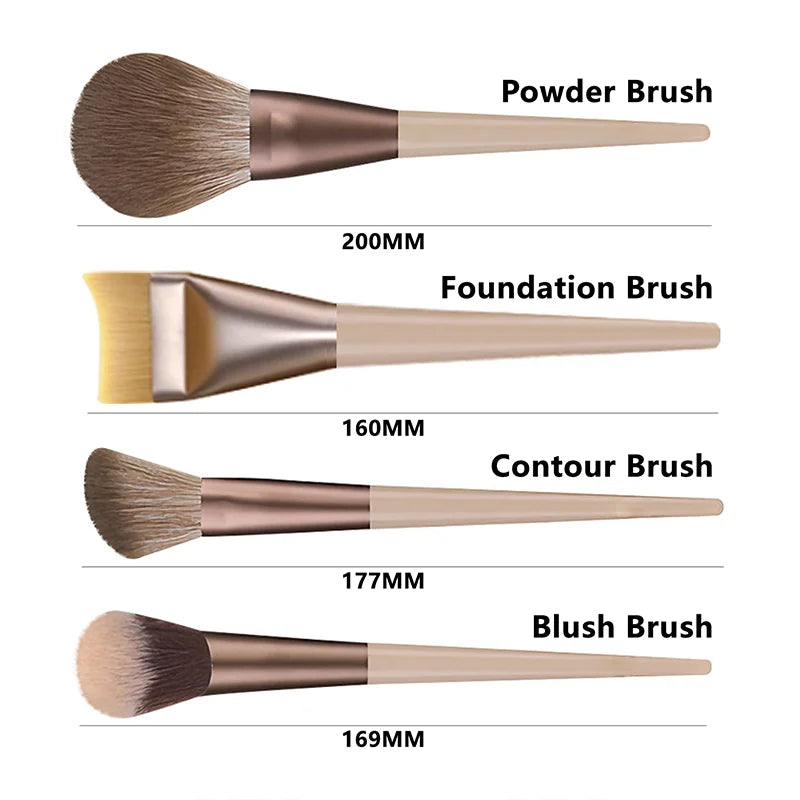 12 PCS Makeup Brushes Set Eye Shadow Foundation Women Cosmetic Brush Eyeshadow Blush Beauty Soft Make Up Tools Bag