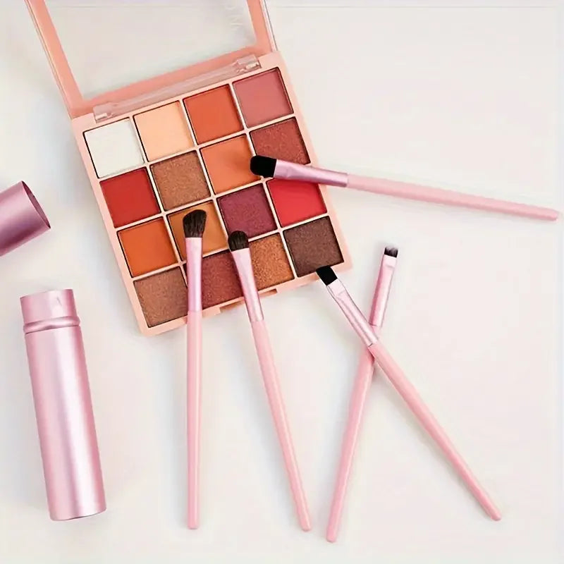 5pcs Eye Brush Set Blush Eyeshadow Brushes Delicate Soft Tools Foundation Blush Blending Beauty Makeup Brush Sets