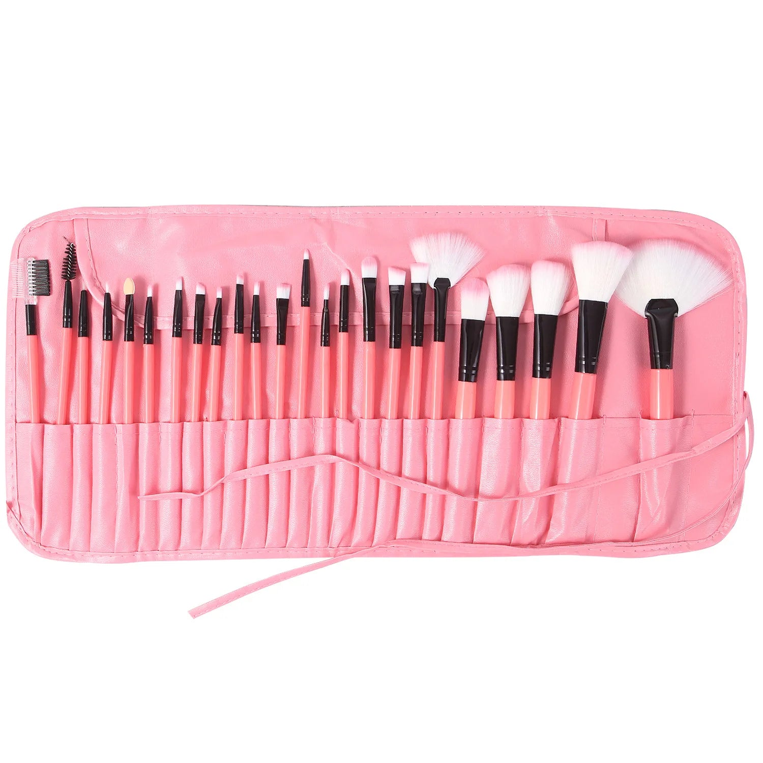 Full Makeup Brushes Set for Beginners Pros Soft Synthetic Powder Blush Contour Eyeshadow Brow Tools with Storage Bag Beauty Kit