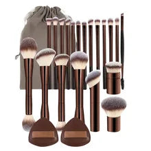 20-piece Makeup Brush Set Foundation Concealer Powder Eyeshadow Blush Brush Mushroom Head Blending Face Beauty Makeup Tools