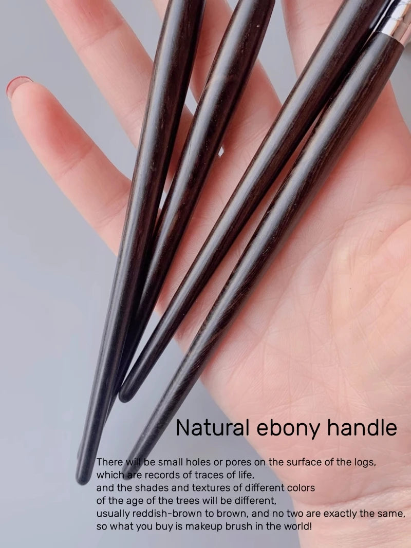 Eyeshadow Blending Brush Luxury Natural Fine Goat Hair Ebony Handle Eye Shadow Makeup Brushes Beauty Tools