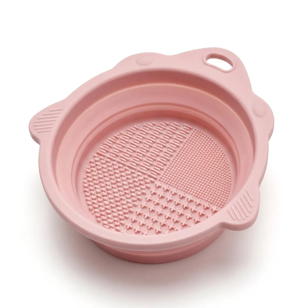 Makeup Brush Cleaner Bowl Set Gentle Clean No Hurt Bristles Wet Dry Powder Puff Cleaning Beauty Tools