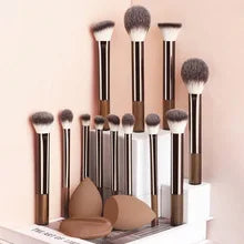 20-piece Makeup Brush Set Foundation Concealer Powder Eyeshadow Blush Brush Mushroom Head Blending Face Beauty Makeup Tools