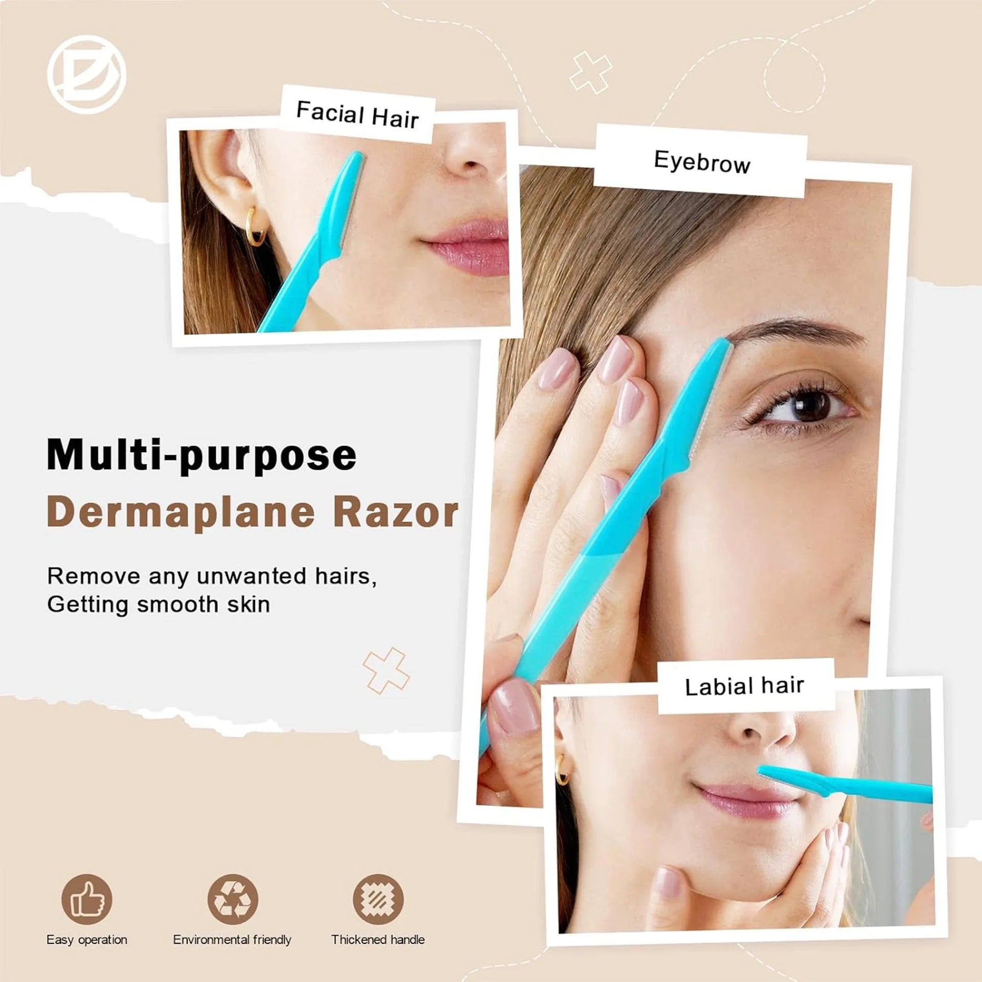 Eyebrow Trimmer Makeup Beauty Tools Safe Eye Brow Razor Face Body Hair Removal Shaver Blades Woman Eyebrows Shaping Knife