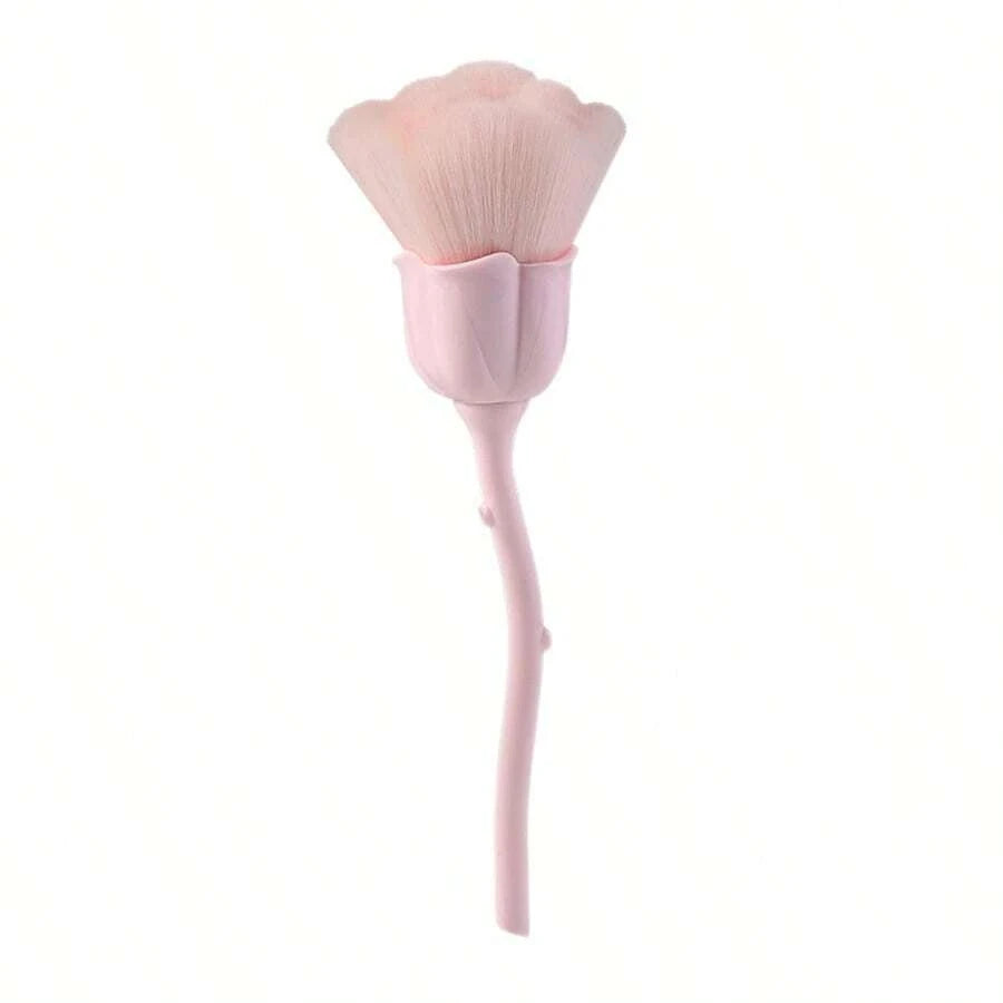 beauty Flower Nail Brush For Manicure Rose Nail Art Brush Nail Accessories Tools Dust Cleaning Brushes