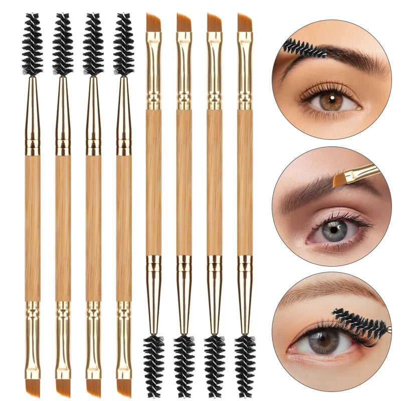 5 Pcs Eyeshadow Makeup Brushes Professional Double Ended Eyebrow Brush Comb For Women Cosmetic Beauty Make Up Tools