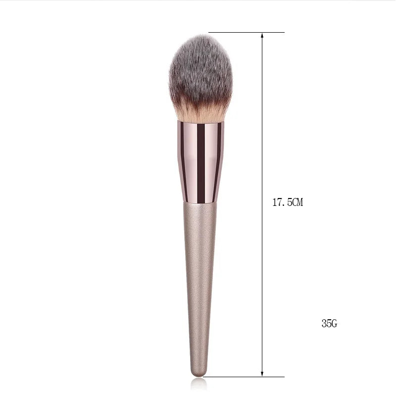 Soft Champagne Makeup Brushes for Women Cosmetic Foundation Powder Blush Eyeshadow Kabuki Blending Make Up Brush Beauty Tools