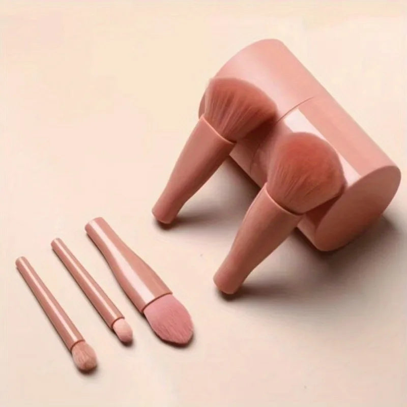 5Pcs/set Makeup Brushes Box Set for Women Powder Foundation Blusher Contour Eyeshadow Brow Lashes Cosmetic Brushes Beauty Tools