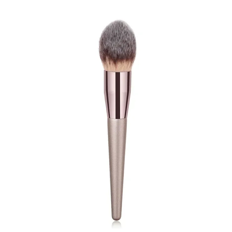 Soft Champagne Makeup Brushes for Women Cosmetic Foundation Powder Blush Eyeshadow Kabuki Blending Make Up Brush Beauty Tools