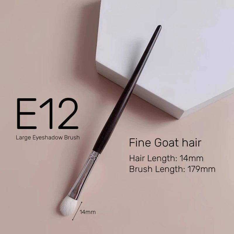 Eyeshadow Blending Brush Luxury Natural Fine Goat Hair Ebony Handle Eye Shadow Makeup Brushes Beauty Tools